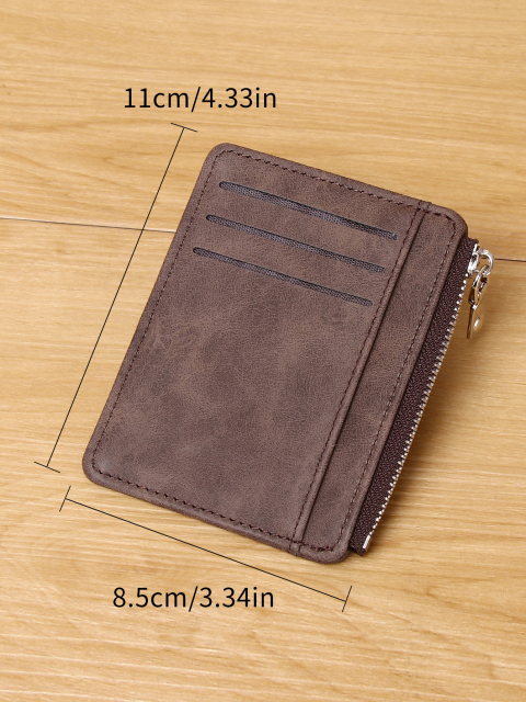Men's PU minimalist card bag