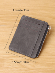 Men's PU minimalist card bag
