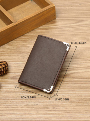 Men's PU minimalist card bag