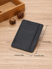 Men's PU minimalist card bag