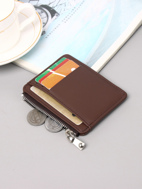 Men's PU minimalist card bag