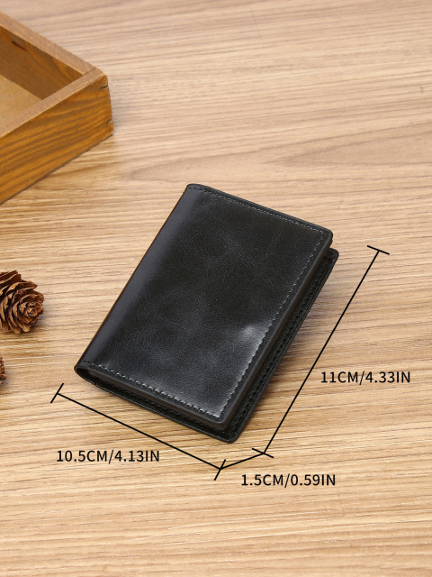 Men's PU minimalist card bag