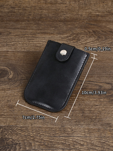 Men's PU minimalist card bag