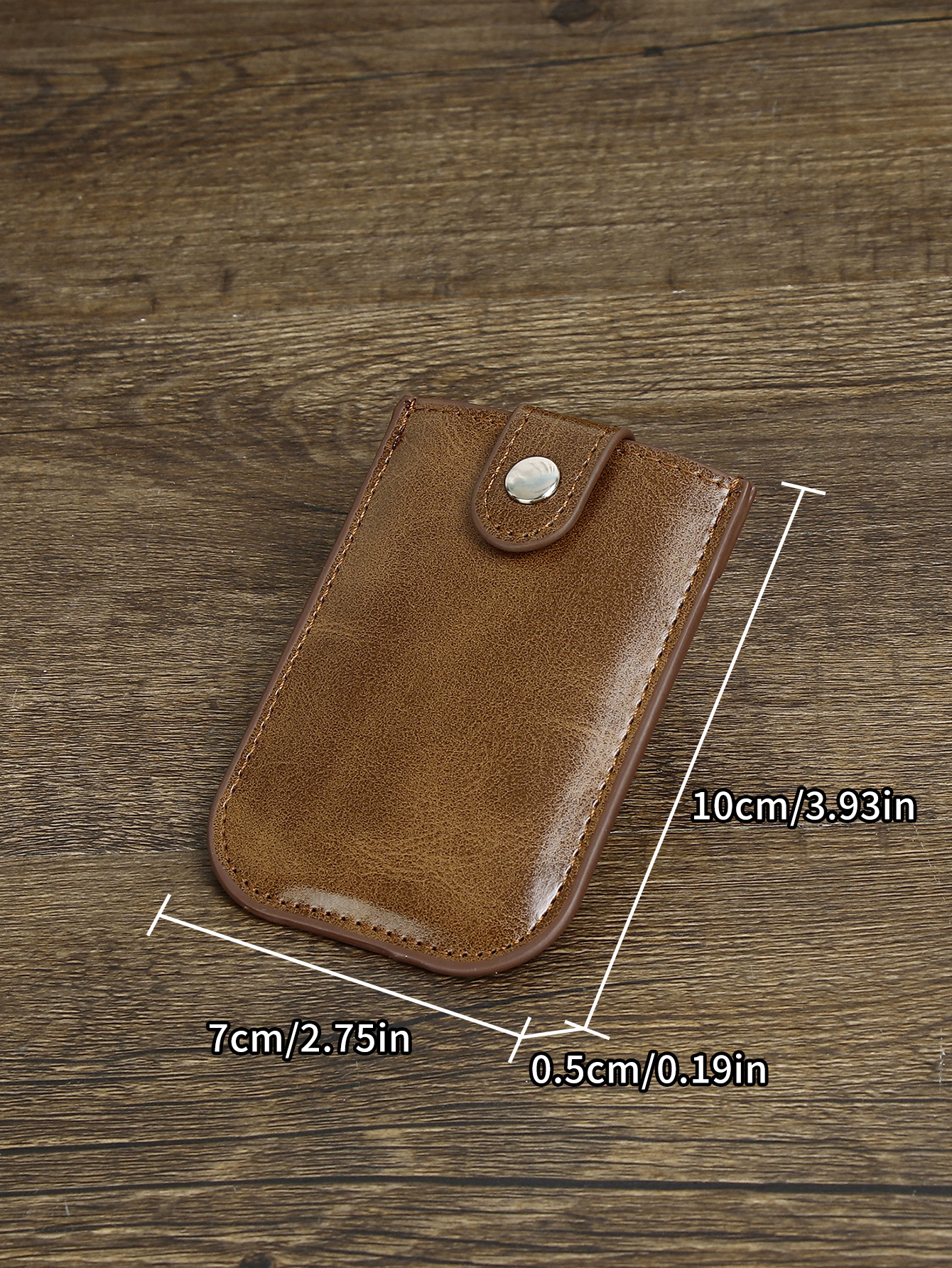 Men's PU minimalist card bag