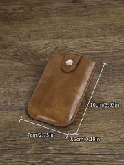 Men's PU minimalist card bag