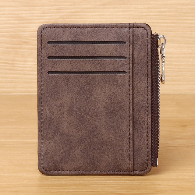 Men's PU minimalist card bag