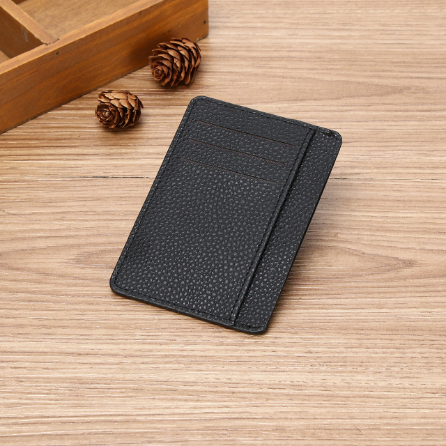 Men's PU minimalist card bag