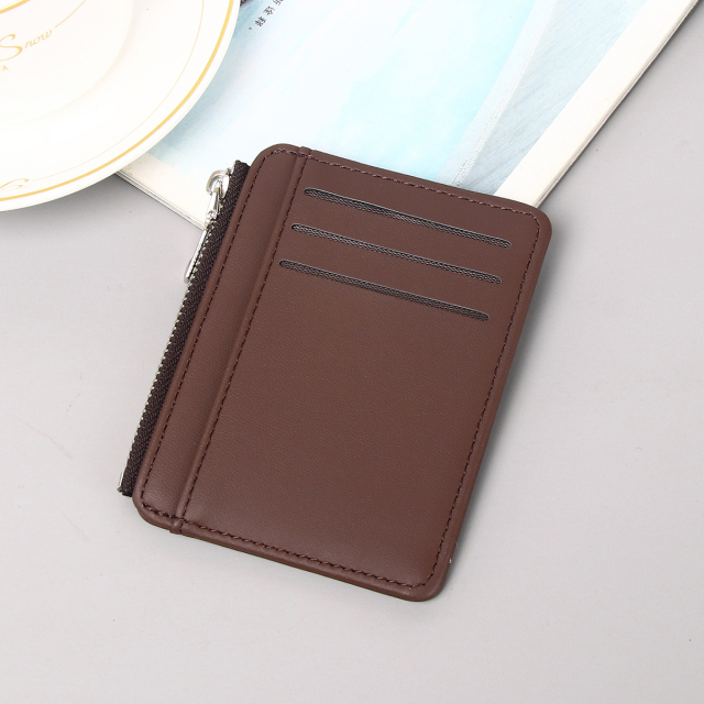 Men's PU minimalist card bag
