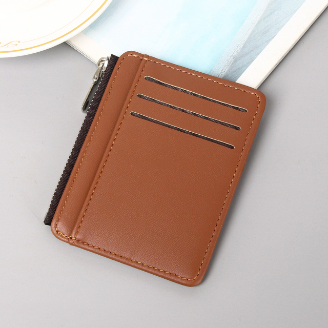 Men's PU minimalist card bag