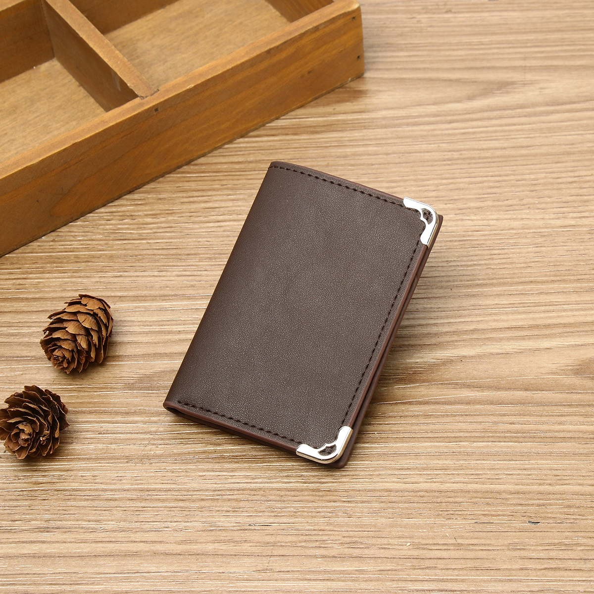 Men's PU minimalist card bag