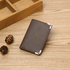 Men's PU minimalist card bag