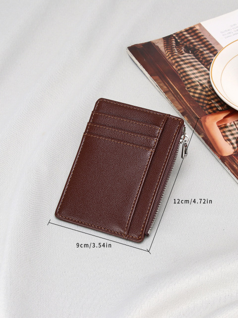 Men's PU minimalist card bag