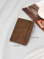 Men's PU minimalist card bag