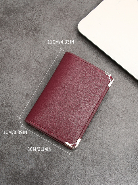 Men's PU minimalist card bag