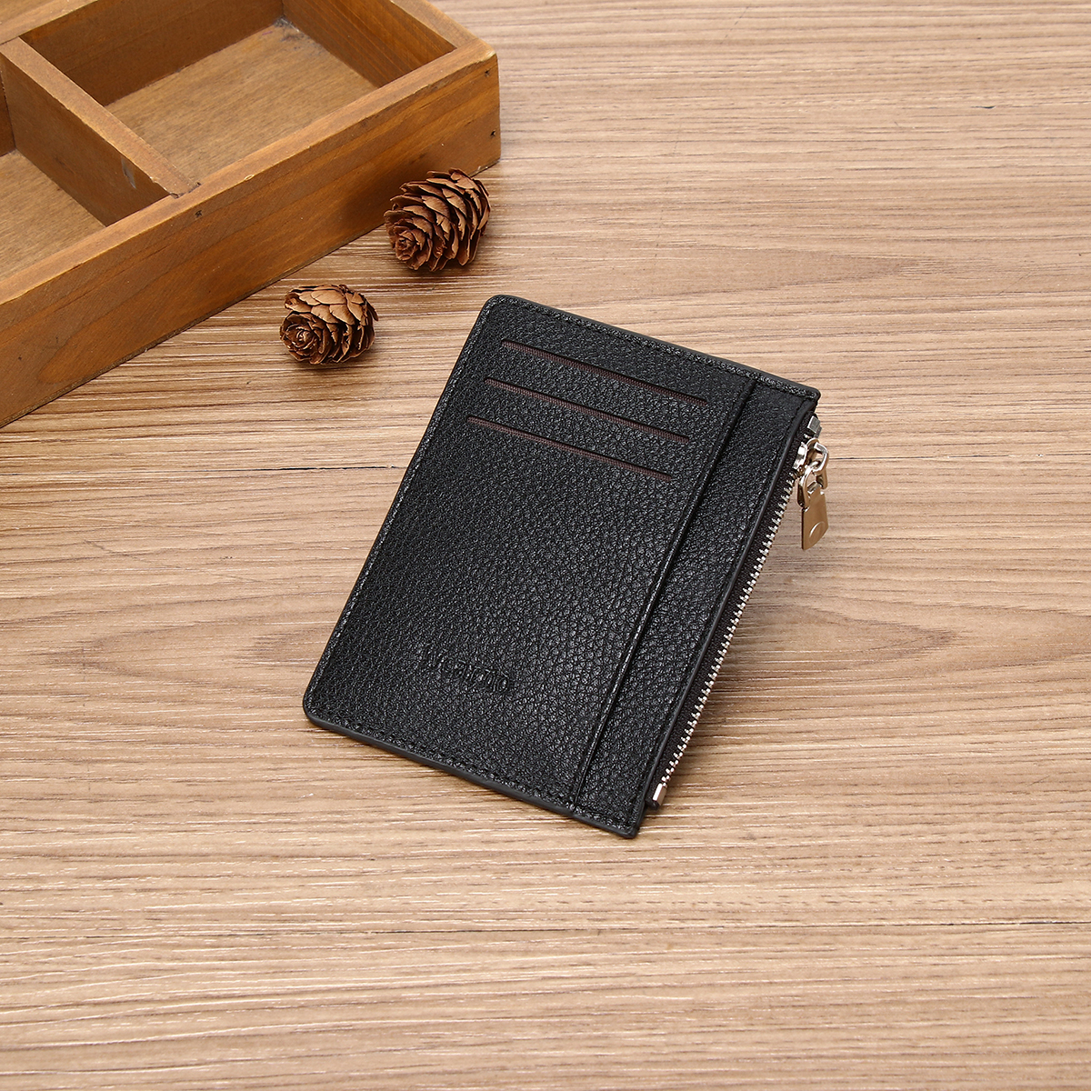 Men's PU minimalist card bag