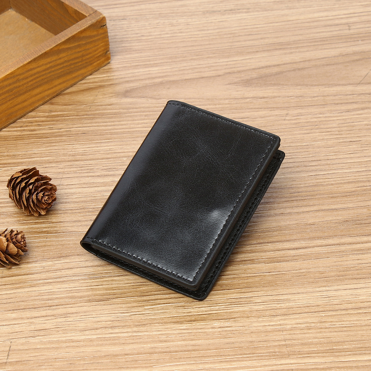 Men's PU minimalist card bag