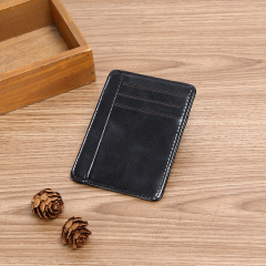 Men's PU minimalist card bag