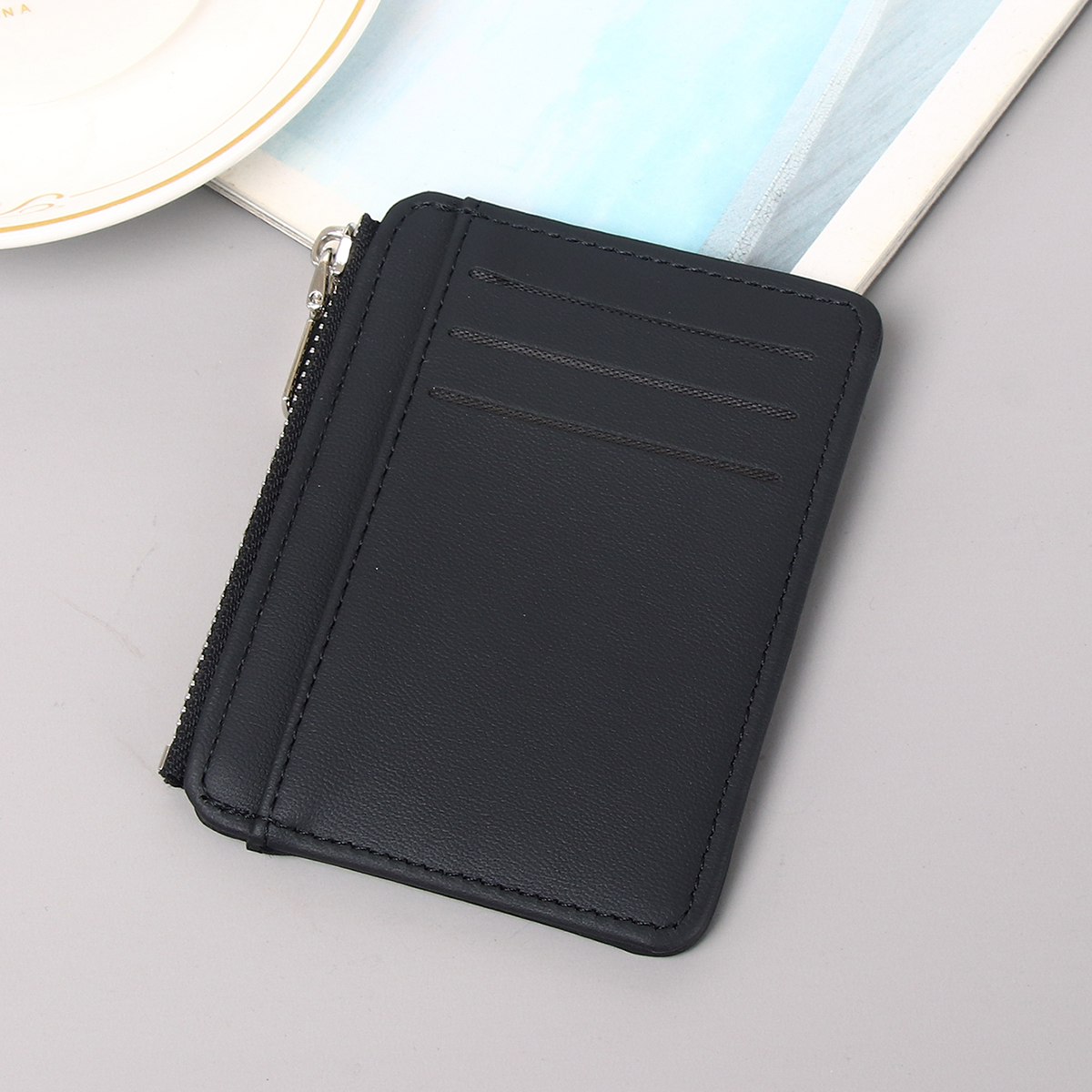 Men's PU minimalist card bag