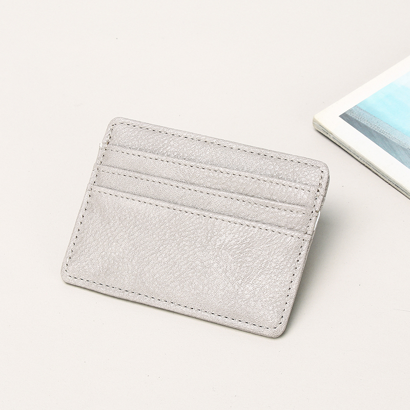 Men's PU minimalist card bag