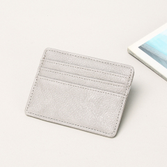 Men's PU minimalist card bag