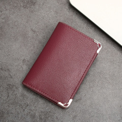 Men's PU minimalist card bag