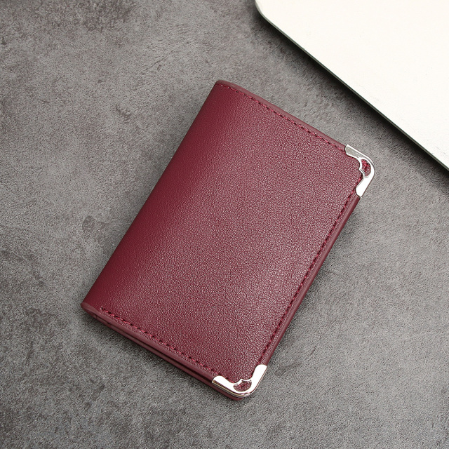 Men's PU minimalist card bag