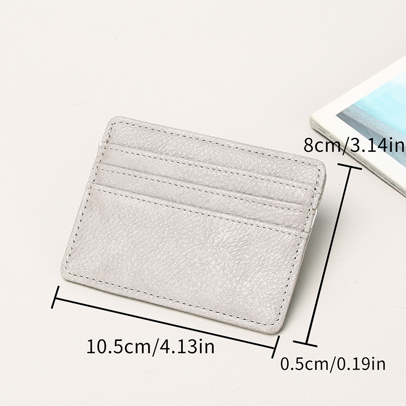 Men's PU minimalist card bag