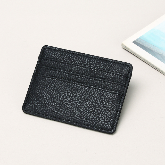 Men's PU minimalist card bag