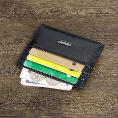 Men's PU minimalist card bag