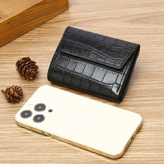 Men's PU minimalist card bag small wallet