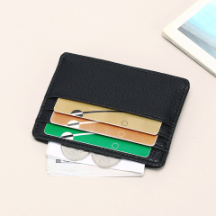 Men's PU minimalist card bag