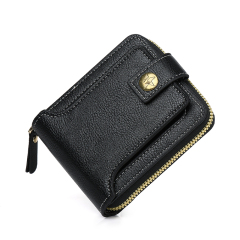 Men's fashion business PU zipper wallet
