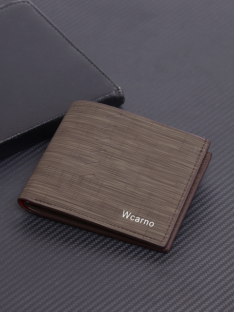 Men's fashion simple PU short wallet