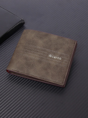 Men's fashion simple PU short wallet