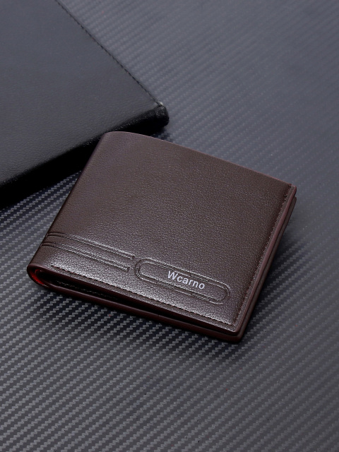 Men's fashion simple PU short wallet