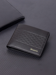 Men's fashion simple PU short wallet