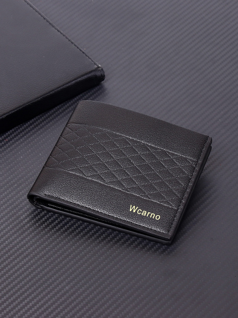 Men's fashion simple PU short wallet