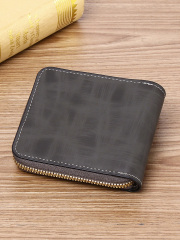 Men's fashion business PU zipper wallet