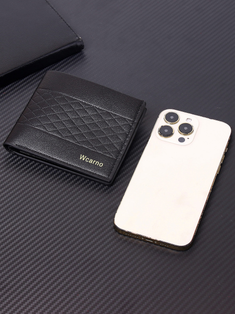 Men's fashion simple PU short wallet