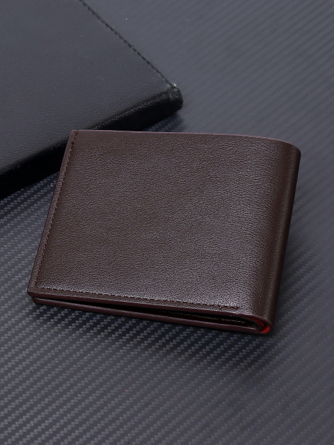 Men's fashion simple PU short wallet