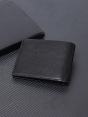 Men's fashion simple PU short wallet