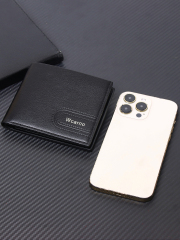 Men's fashion simple PU short wallet