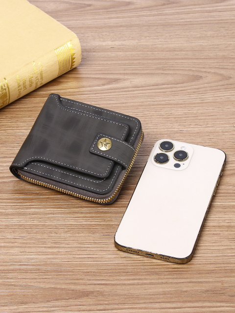 Men's fashion business PU zipper wallet