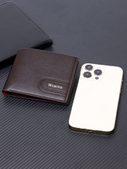 Men's fashion simple PU short wallet