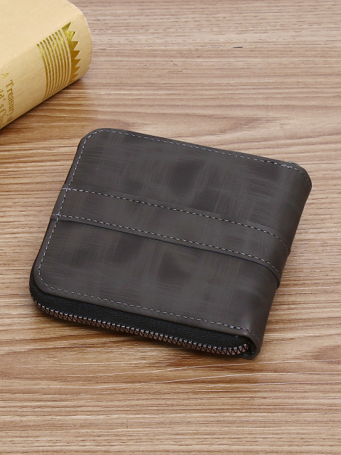 Men's fashion business PU zipper wallet