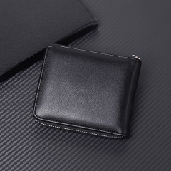 Men's fashion business PU zipper wallet