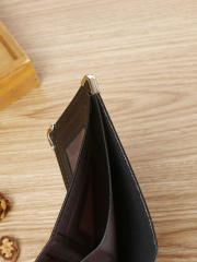 Men's fashion simple PU short wallet