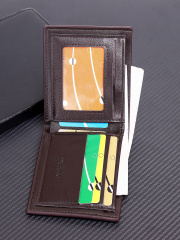 Men's fashion simple PU short wallet