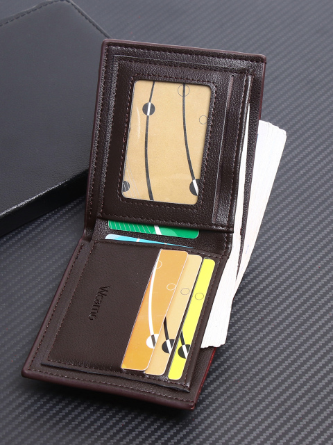 Men's fashion simple PU short wallet
