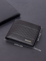 Men's fashion simple PU short wallet